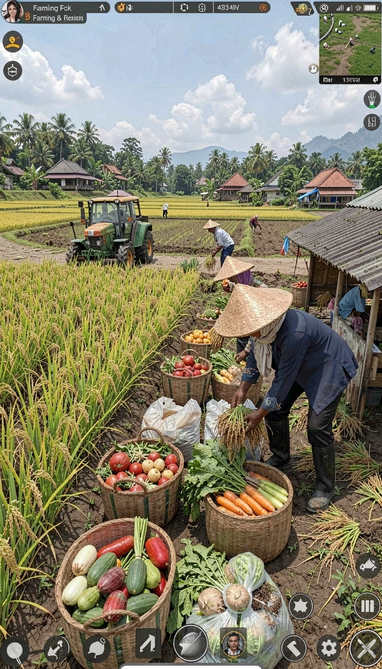 6svip - Screenshot menggambarkan level yang menantang dengan latar belakang yang indah.