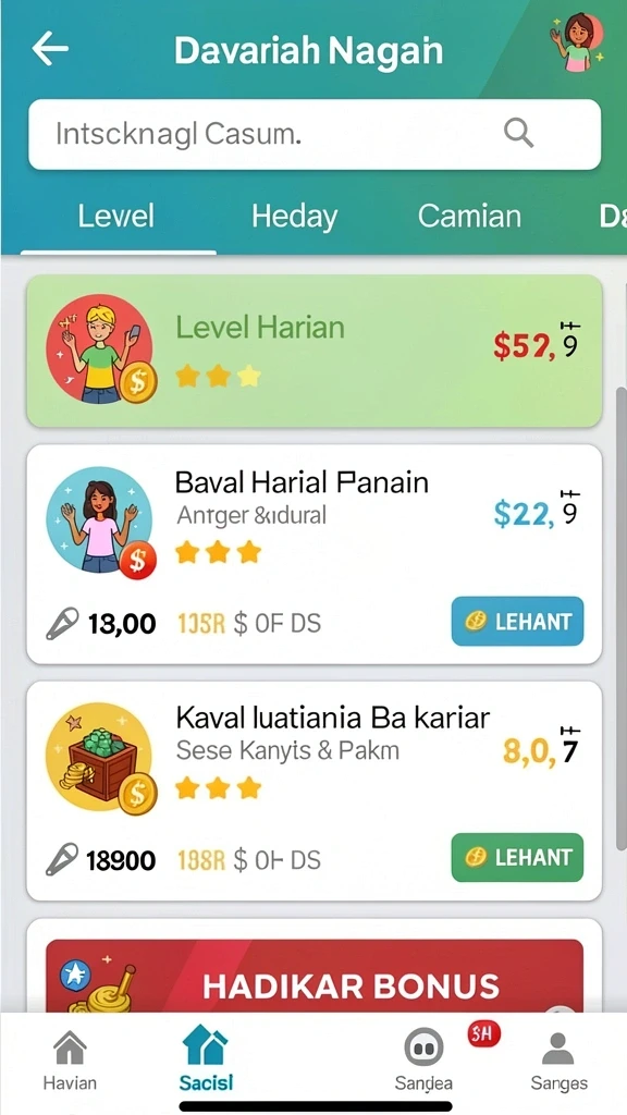987up - Mode permainan seru dengan banyak tantangan.