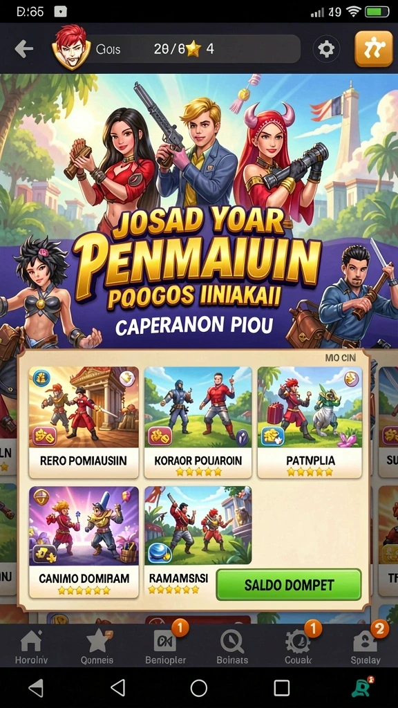 kkwin777 - Tangkapan layar menu turnamen dengan berbagai kegiatan.